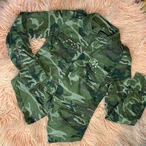 Army Fatigue Denim Jacket